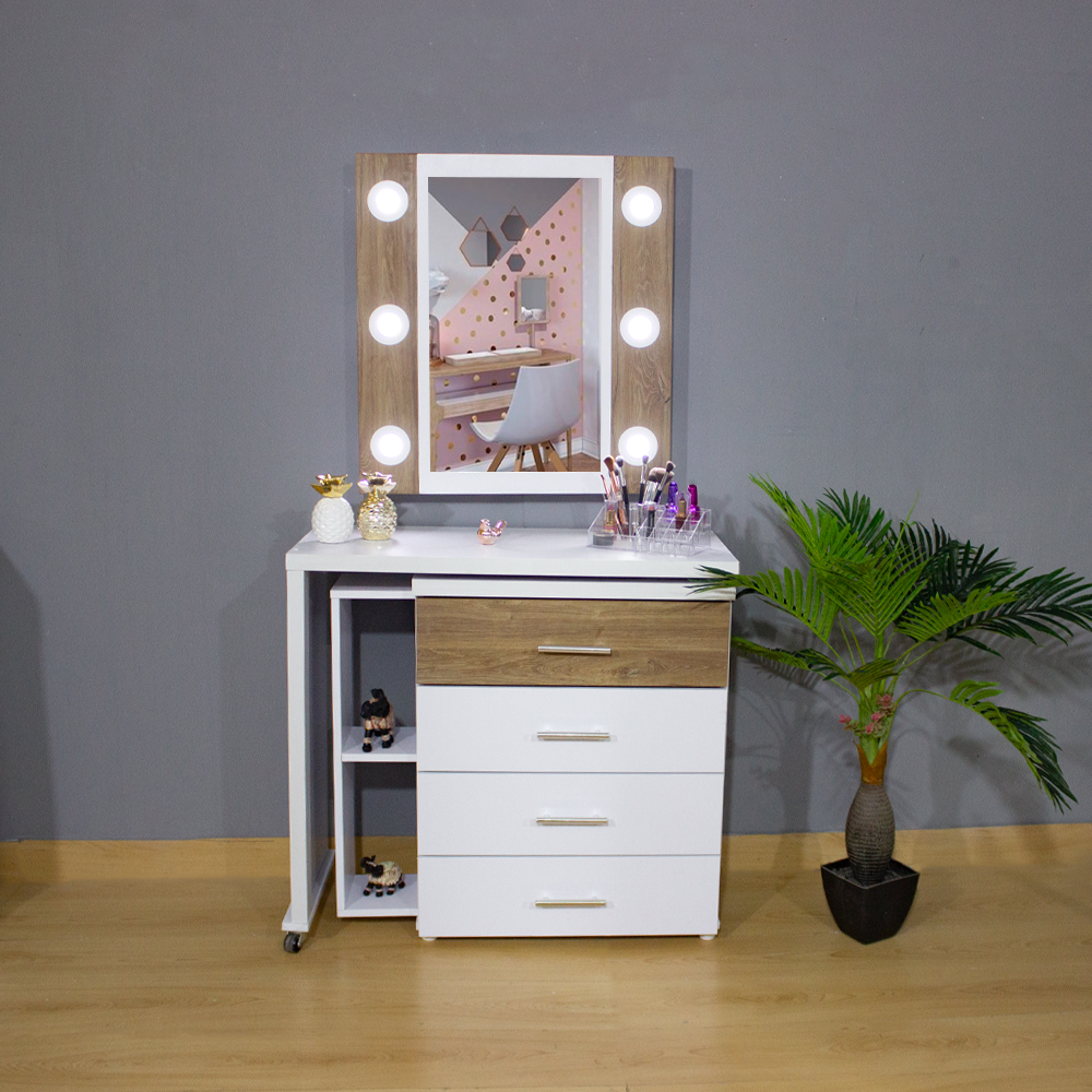 Cajonera/Escritorio Con Espejo Sobrepuesto Tkmobiliario Muebles y